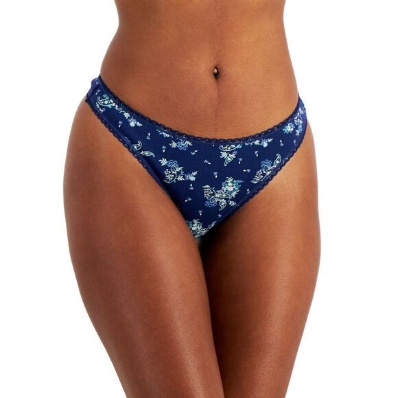 Charter ClubCharter Club Women's 3-Piece Cotton Lace-Trim Tang Set Size XXL - Picture 1 of 10